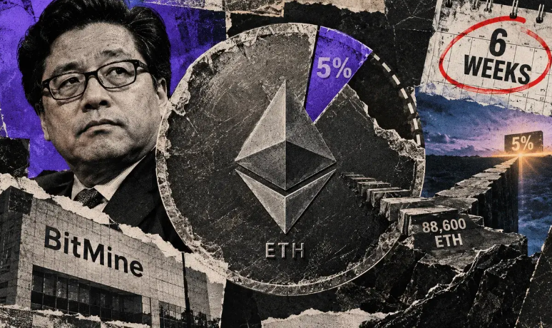 逼近 5% 持仓上限，BitMine 以太坊财库战略或六周内收官
